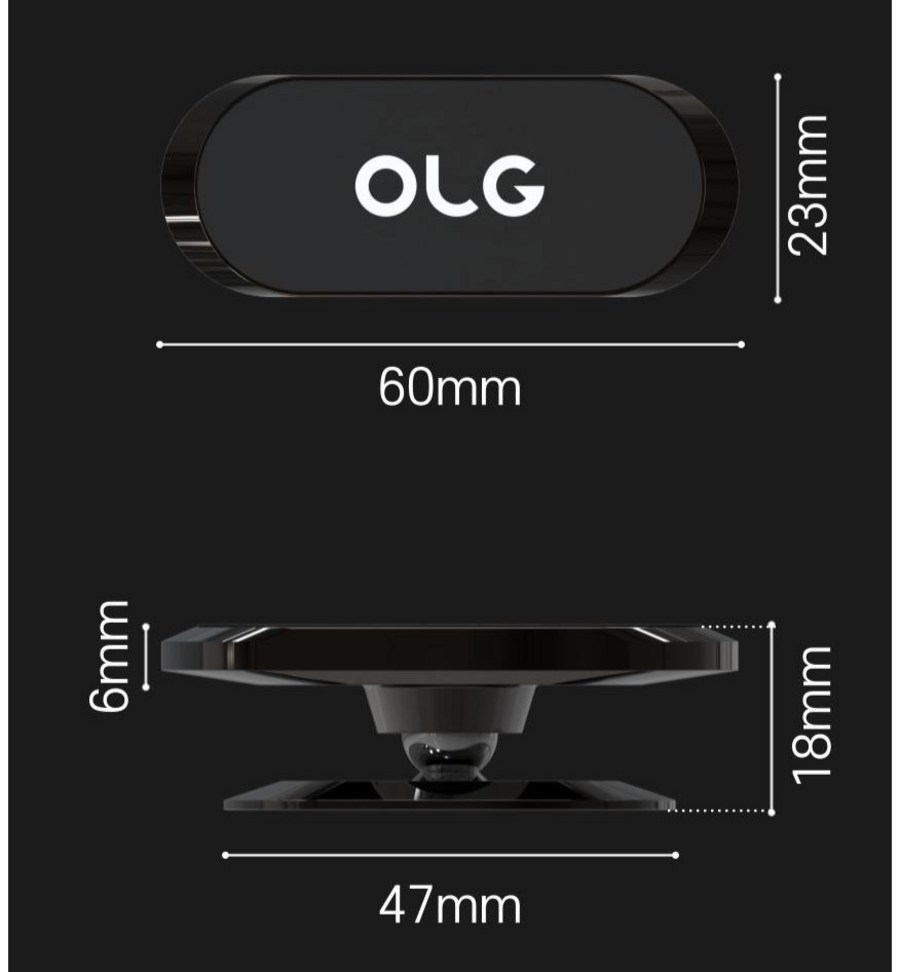 차량용핸드폰거치대 마그네틱 360도회전 초강력자석 4000G 슬림디자인 · 이미지 3