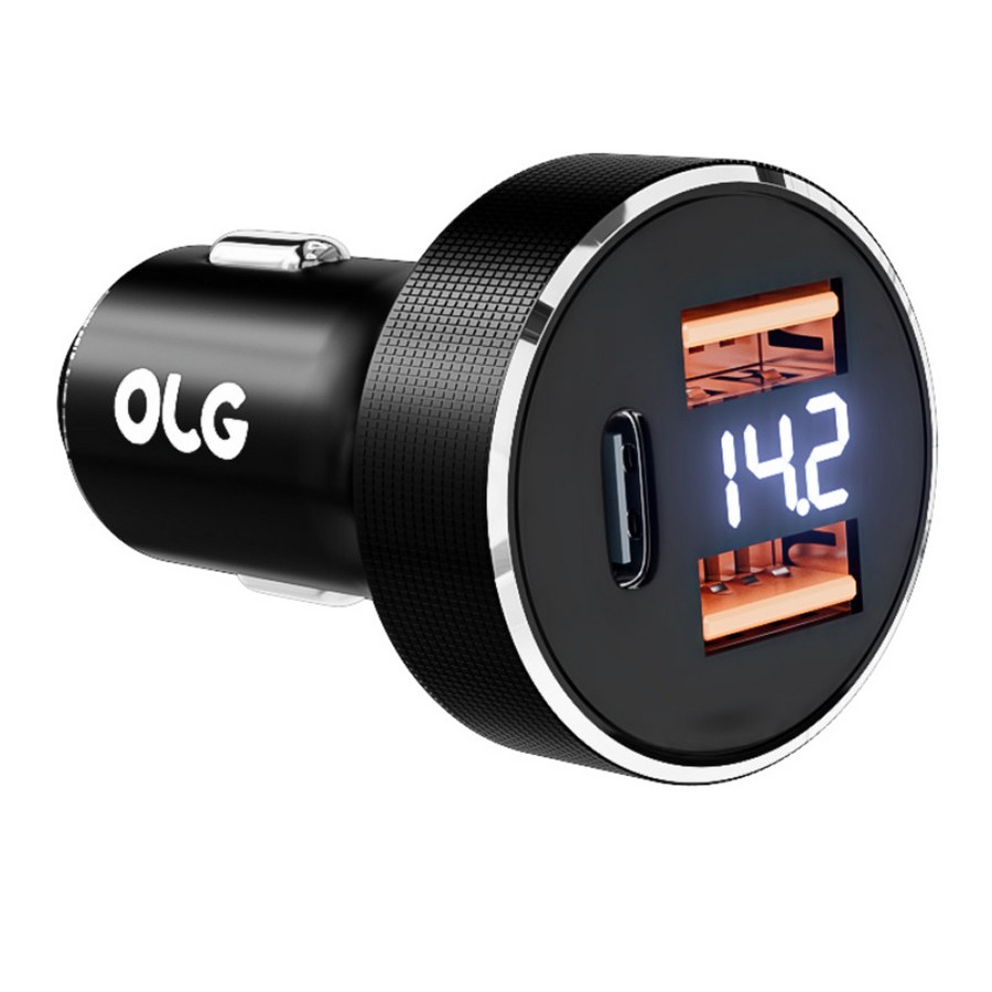 차량용 100W 고속충전기 3포트 동시 충전 시거잭 충전기 타입C USB 차박족 추천 · 이미지 1