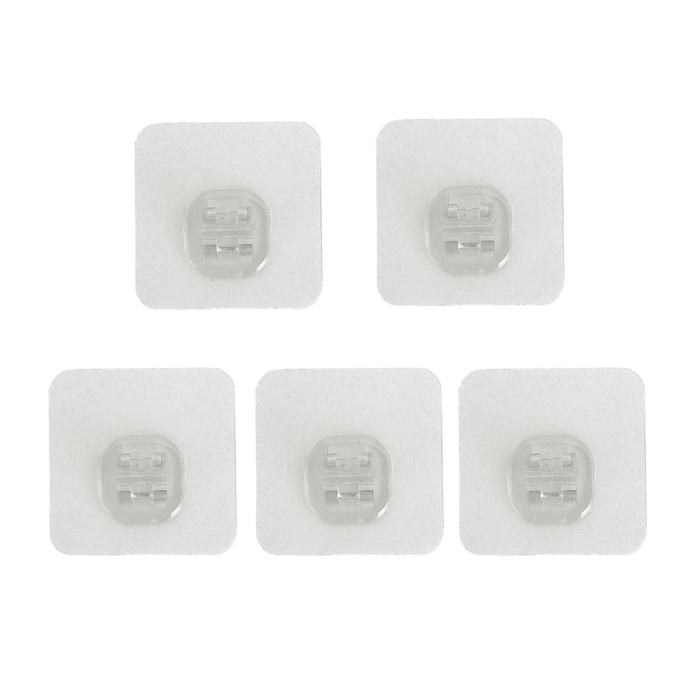 무타공 스티커 78mm 초강력 접착 투명 스티커 욕실선반 주방정리용 5개 · 이미지 2