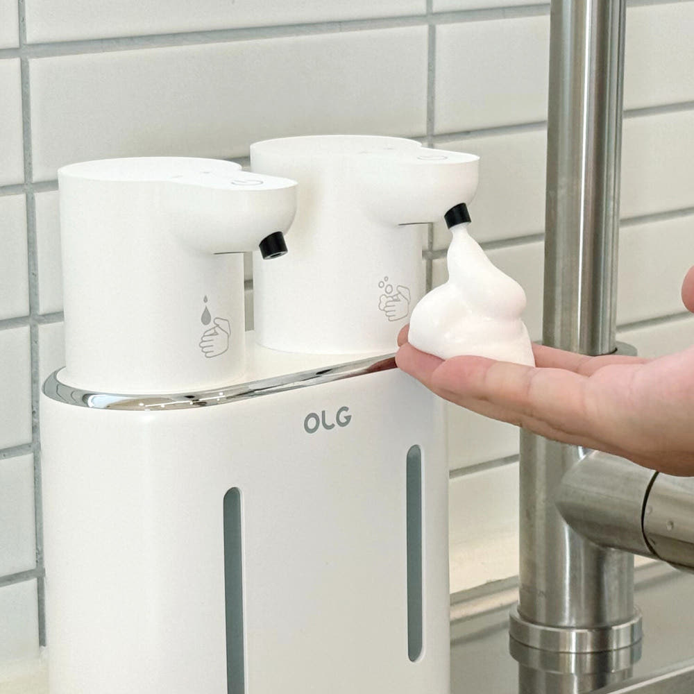 자동 디스펜서 주방세제 2중 거품 손세정기 비접촉 센서 800ml 대용량 · 이미지 3