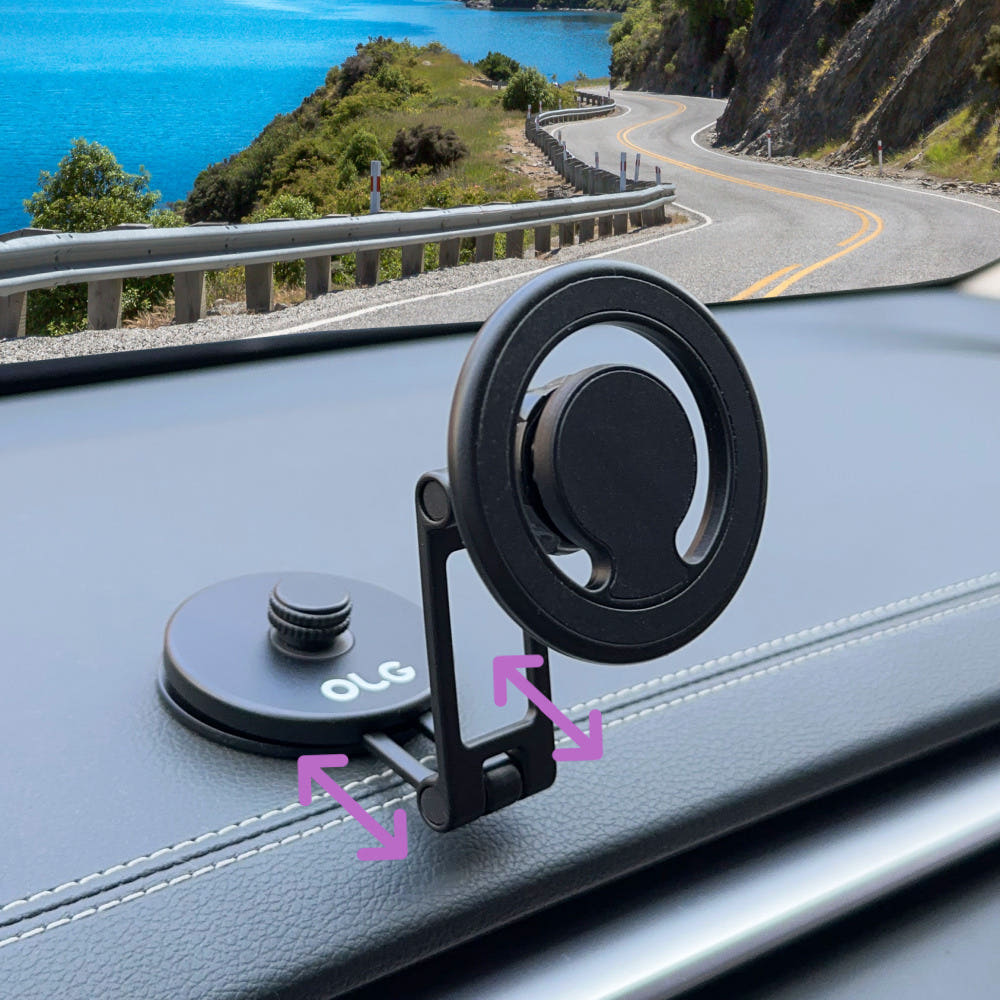 차량용 휴대폰 거치대 추천 자석 맥세이프 호환 360도 회전 각도 조절 강력 부착력 · 이미지 2