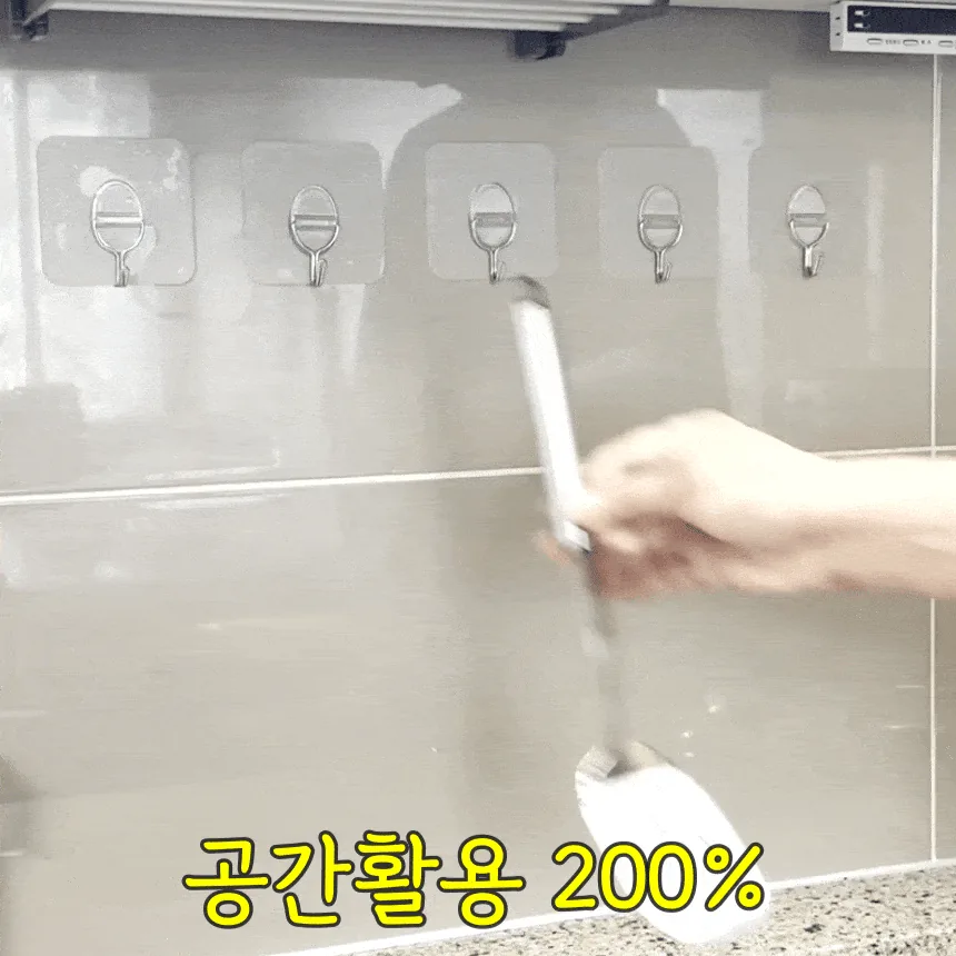 무타공 초강력 후크 추천 15kg 접착식 후크 무자국 벽 타일 욕실 주방 수납 · 이미지 5