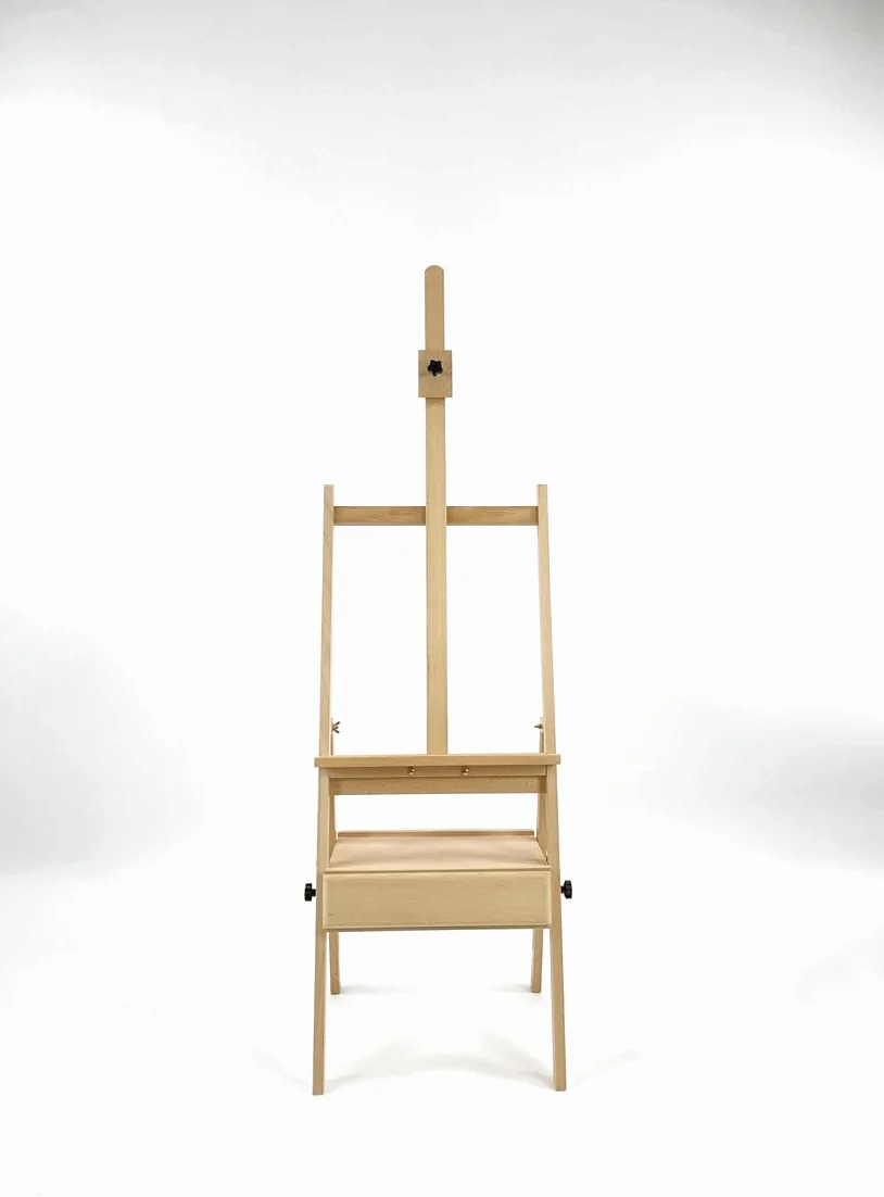 원목 서랍형 이젤 대형 전문가용 높이조절 미술용품 수납 받침대 · 이미지 5