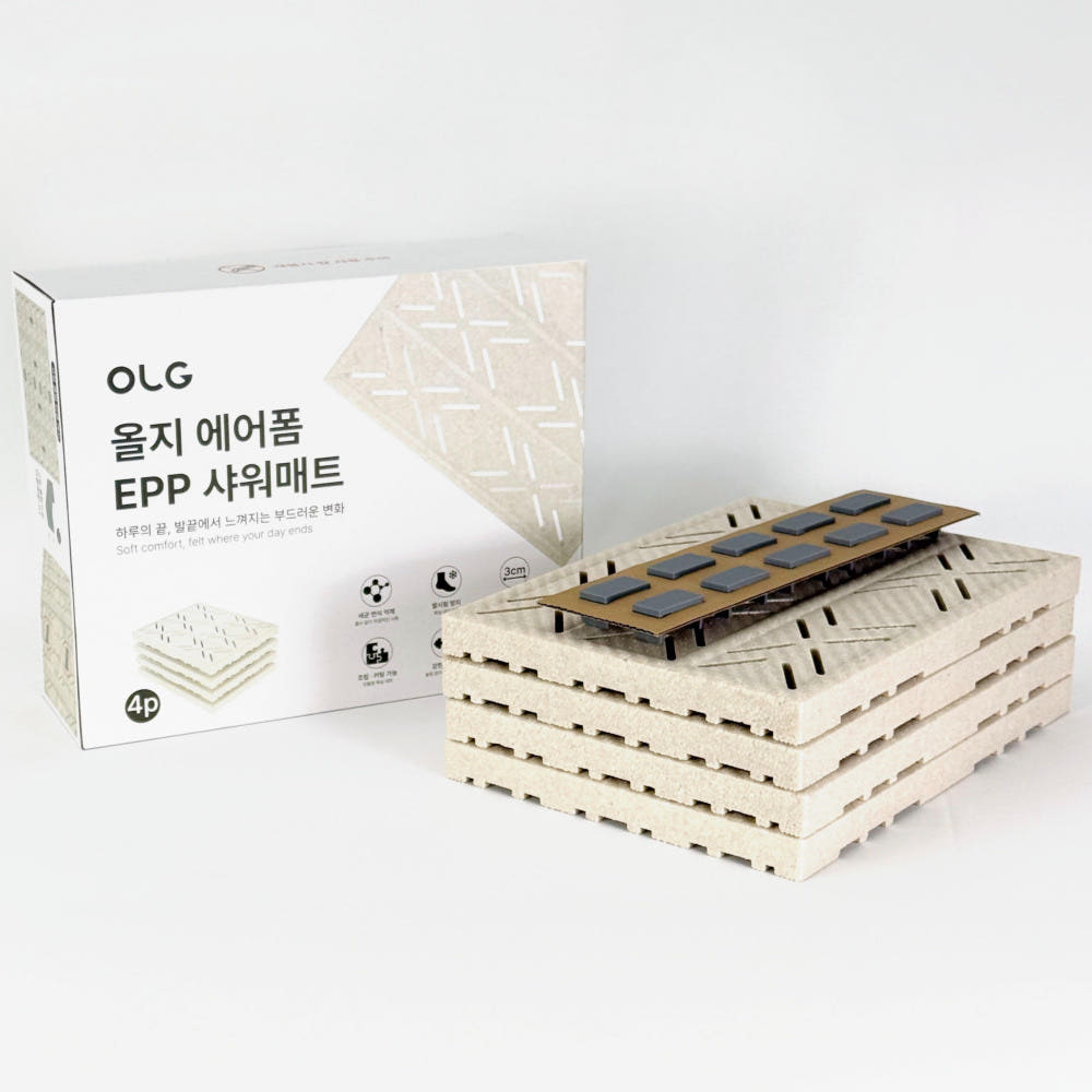 EPP 욕실매트 에어폼 미끄럼방지 빠른건조 곰팡이방지 세트 후기 · 이미지 4