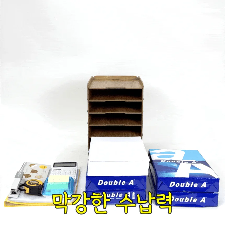 A4 서류보관함 추천 우드 6단 세로정리 나사없이 조립 초간단 탁구대 고강도MDF 내구성 · 이미지 5