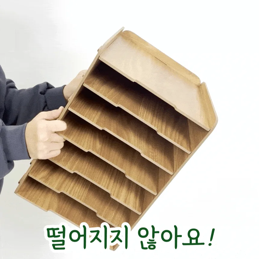A4 서류보관함 추천 우드 6단 세로정리 나사없이 조립 초간단 탁구대 고강도MDF 내구성 · 이미지 7