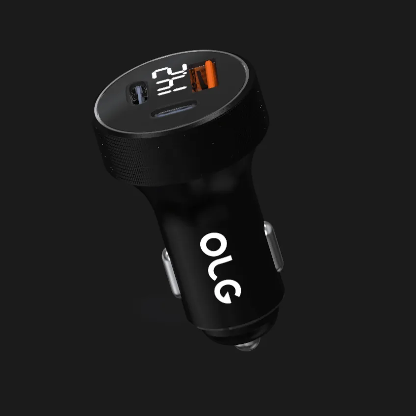 100W 초고속 차량용 충전기 트리플 포트 시가잭 USB타입C 자동전압조절 배터리 모니터링 LED · 이미지 6
