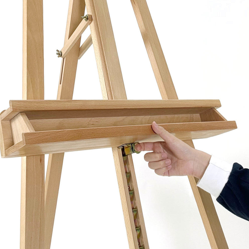 높이각도조절 이젤 추천 230cm 신축 원목 이젤 90도 각도조절 미술용품 · 이미지 4