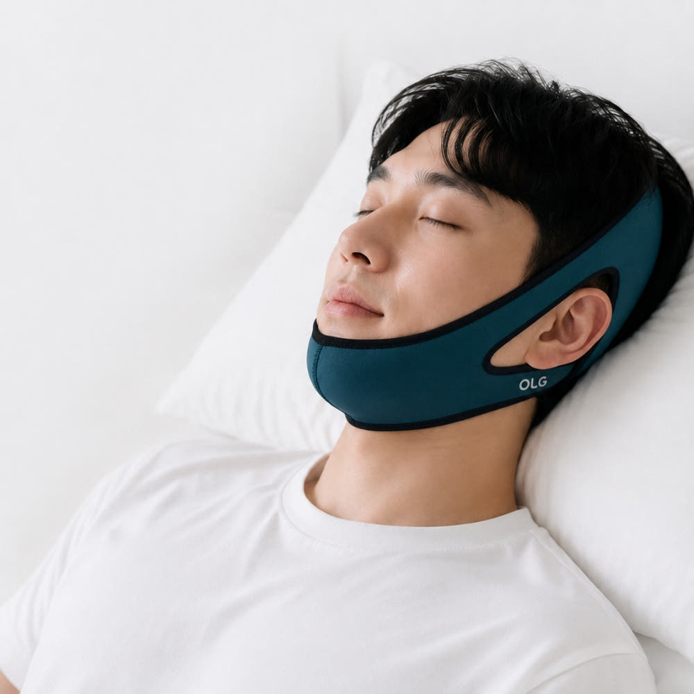 입벌림방지밴드 추천 코호흡유도 수면밴드 네오프렌메쉬 오픈홀디자인 숙면용품 · 이미지 3